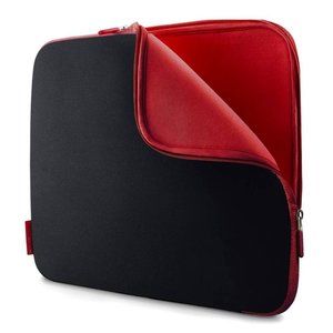Belkin Neoprene Laptop Sleeve for 14" Notebook Black Red Lightweight Slim F8N047